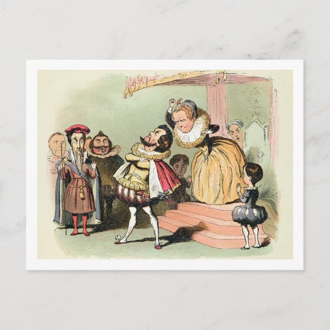 Postal Elizabeth I (1533-1603): con Robert Devereux, 2º (Anverso)