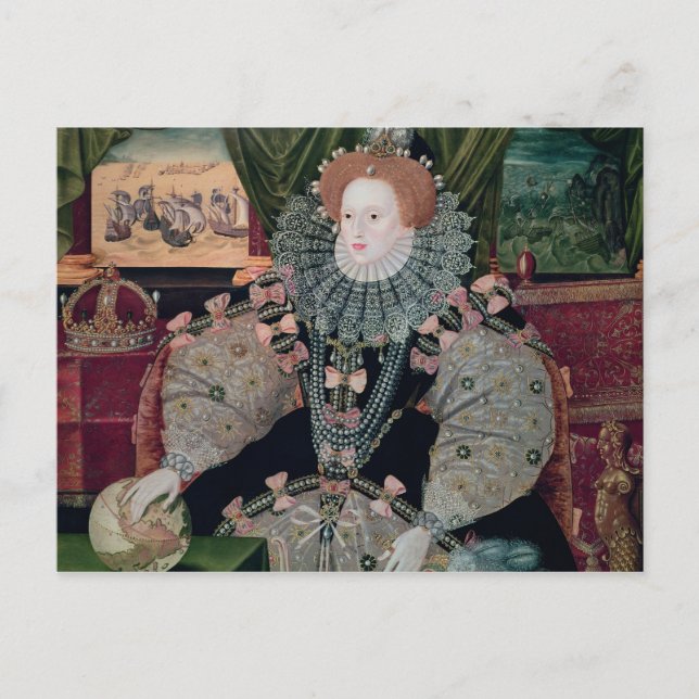 Postal Elizabeth I, Armada Portrait, c.1588 (Anverso)