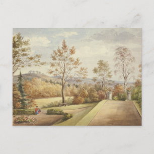 Postal Elizabeth Murray - Terraza en el castillo de Wentw