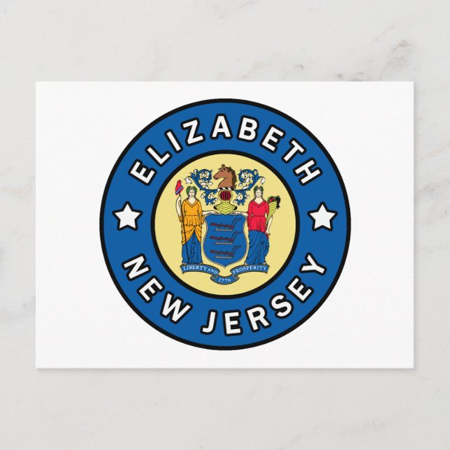 Postal Elizabeth Nueva Jersey (Anverso)