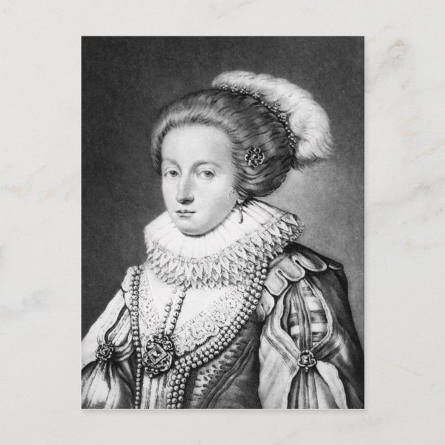 Postal Elizabeth Stuart, Reina de Bohemia (Anverso)