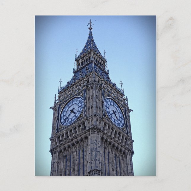 Postal Elizabeth Tower - Big Ben - Londres - Postcard (Anverso)