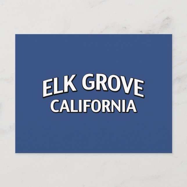 Postal Elk Grove California (Anverso)