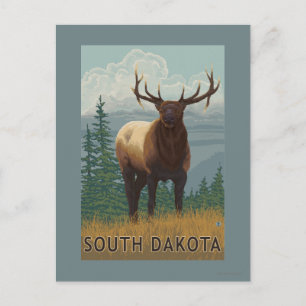Postal Elk Scene South Dakota