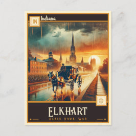 Postal Elkhart, Indiana | Vintage