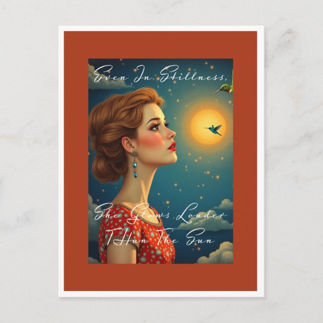 Postal Ella Brilla Más Que El Sol (Anverso)