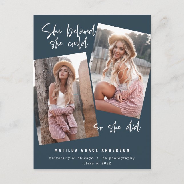 Postal Ella creía que podía así que lo hizo publicación d (Anverso)