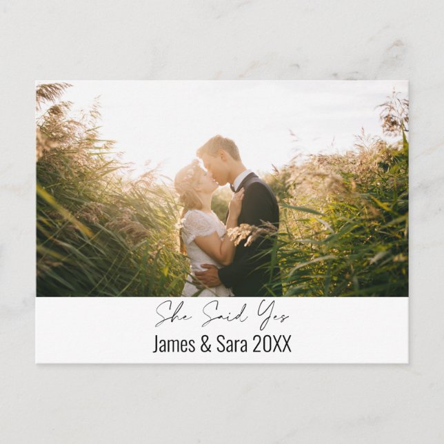 Postal Ella Dijo Que Sí (Anverso)