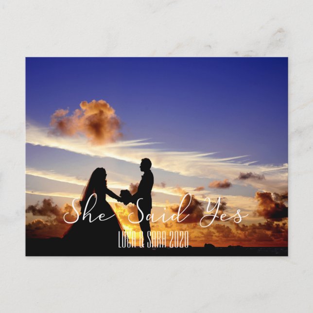 Postal Ella Dijo Que Sí (Anverso)