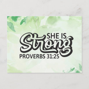 Postal Ella es fuerte