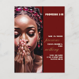 Postal Ella es más precisa que Rubies Poster brillante