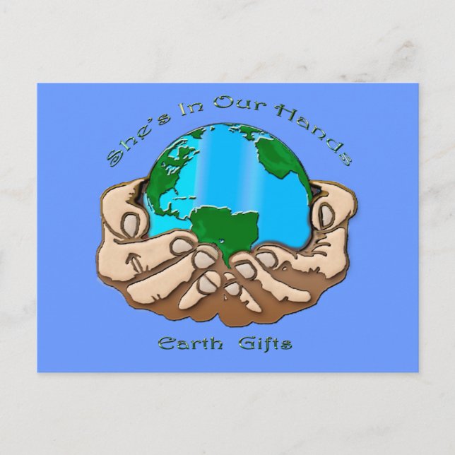 Postal ELLA ESTÁ EN NUESTRA Colección DE MANOS (Anverso)