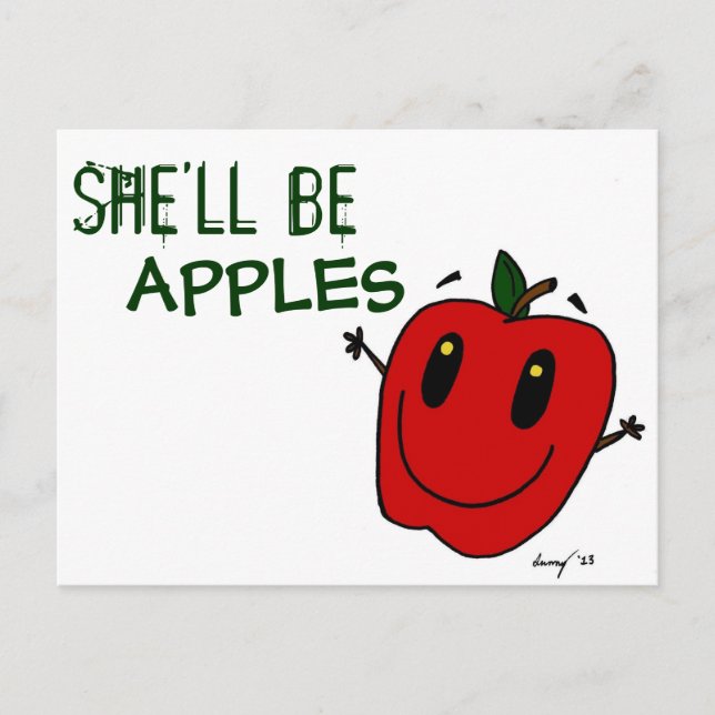 Postal ELLA SERÁ APPLES Postcard (Anverso)