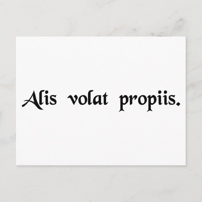 Postal Ella vuela con sus propias alas (Anverso)