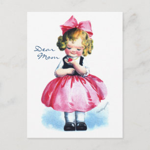 Postal Ellen H. Clapsaddle: Chica con corazón