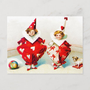 Postal Ellen H. Clapsaddle Pierrot Children