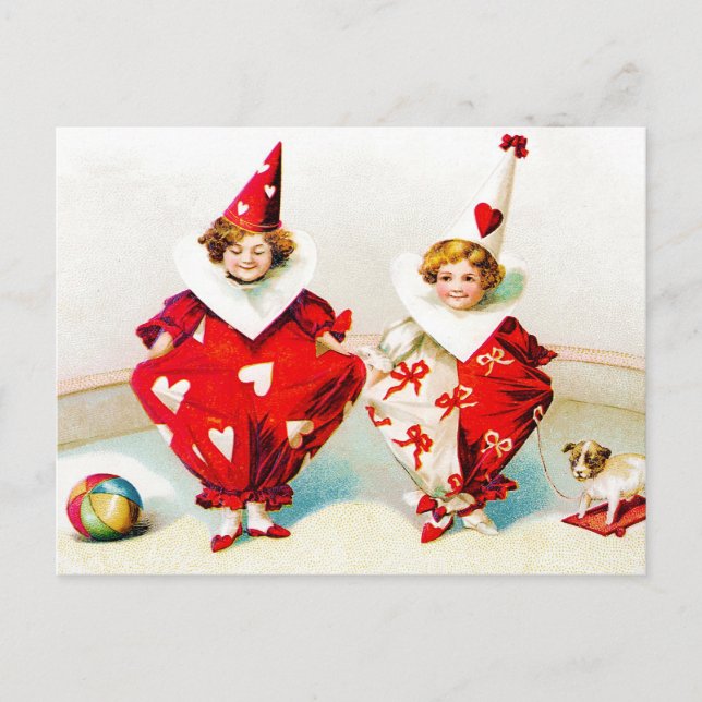 Postal Ellen H. Clapsaddle Pierrot Children (Anverso)