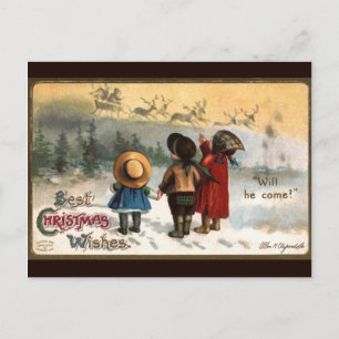 Postal Ellen H. Clapsaddle: ¿Vendrá?