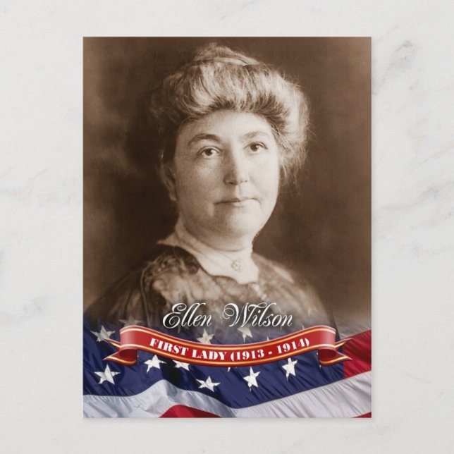 Postal Ellen Wilson, Primera Dama de los Estados Unidos (Anverso)