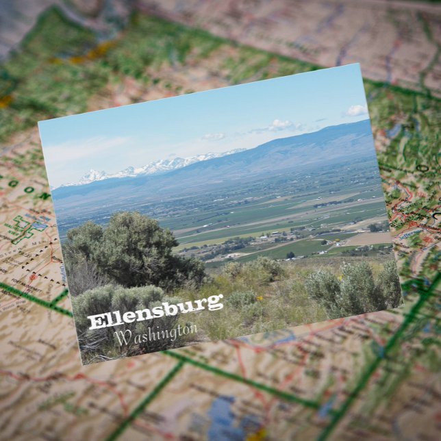 Postal Ellensburg, Washington Travel Photo (In Situ Map)