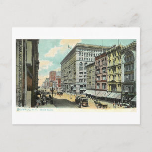 Postal Ellicott Square antiguo, Búfalo, Nueva York
