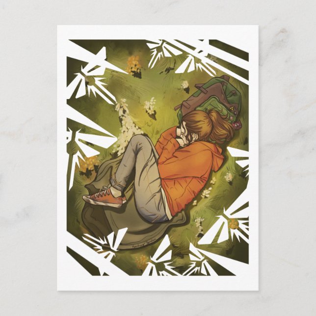 Postal Ellie con una siesta (Anverso)