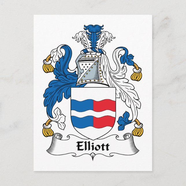 Postal Elliott Family Crest (Anverso)