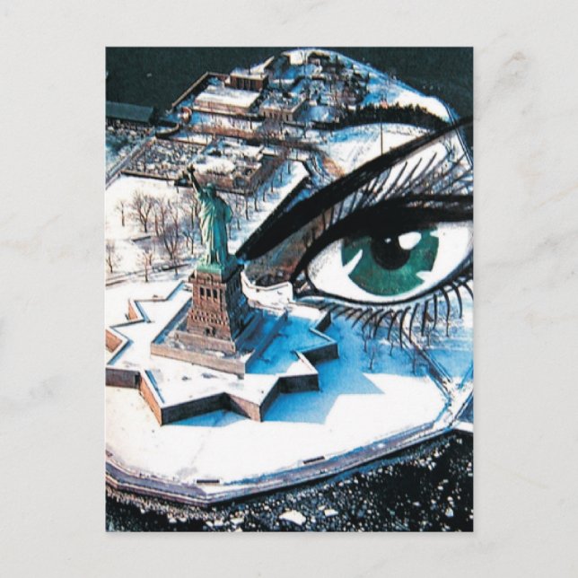 Postal Ellis Island eye Postcard (Anverso)