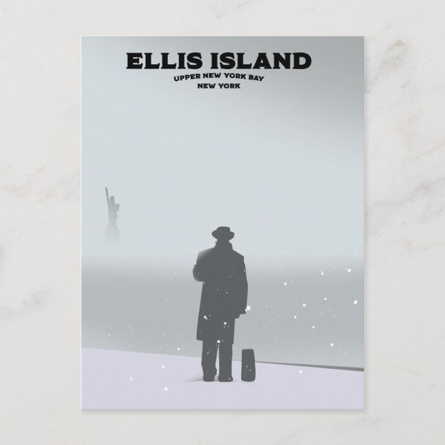 Postal Ellis Island New York NYC (Anverso)