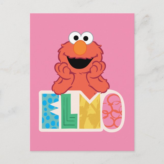 Postal Elmo Cute y Diversión (Anverso)