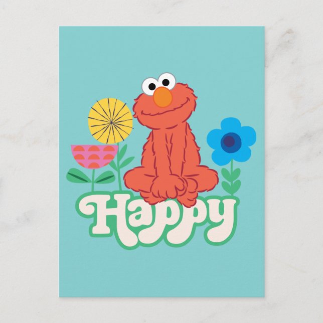 Postal ¡Elmo Happy! (Anverso)