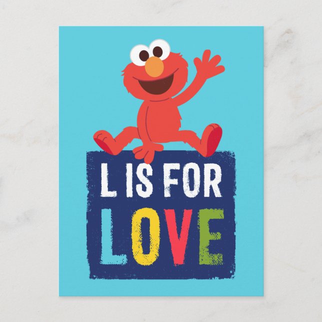 Postal Elmo | L es por Amor (Anverso)