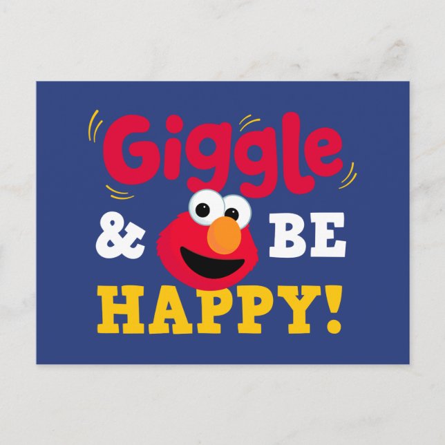 Postal Elmo Ríe y Sé Feliz (Anverso)