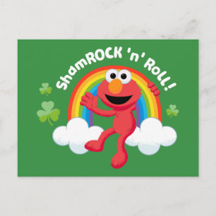 Postal Elmo   Shamrock 'n' Roll Arcoiris