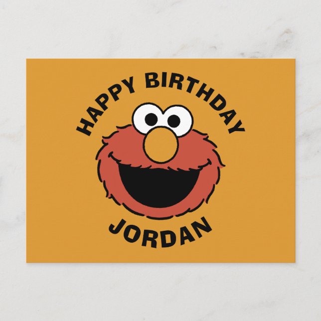 Postal Elmo Smiling Face (Anverso)