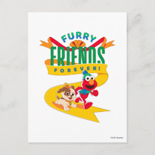 Postal Elmo y Tango   Amigos furtivos para siempre