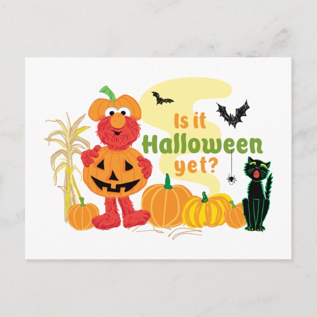 Postal Elmo | ¿Ya es Halloween? (Anverso)