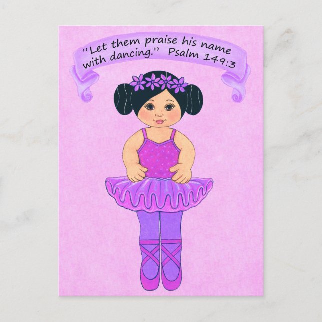 Postal Elogio su nombre con baile 3~Scripts~Imprimir (Anverso)