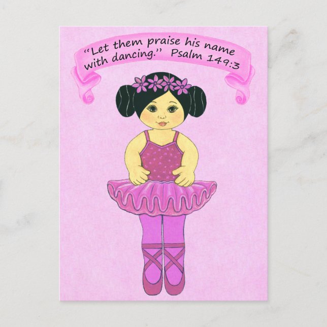 Postal Elogio su nombre con danza ~Scripting~Print (Anverso)