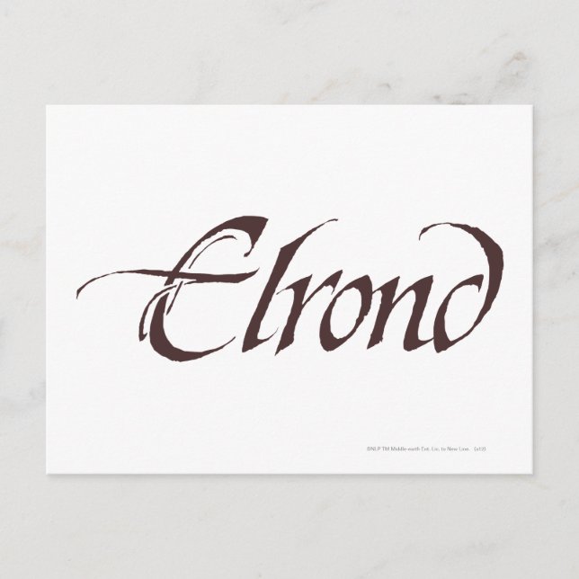 Postal ELROND™ Name Solid (Anverso)