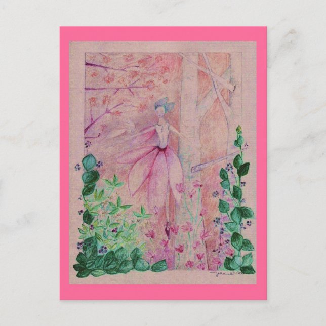 Postal elve del cyclamen (Anverso)
