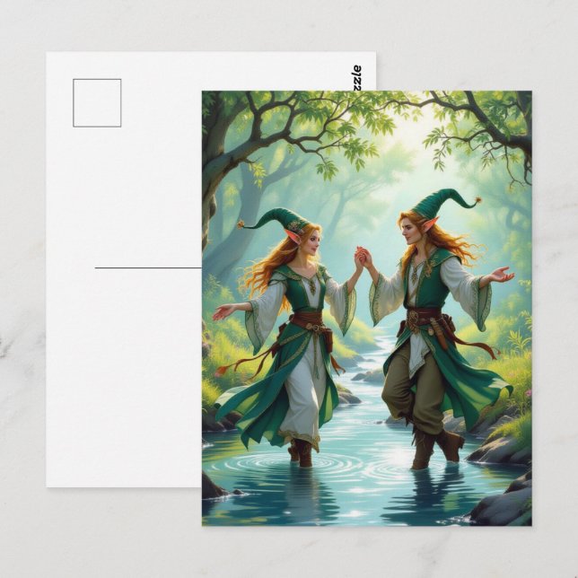 Postal Elves Dancing (Anverso / Reverso)