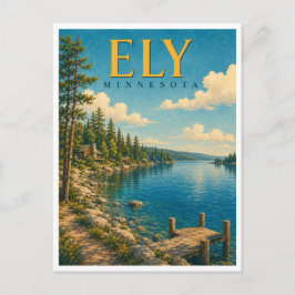 Postal Ely Minnesota Shagawa Lake GeoSaga
