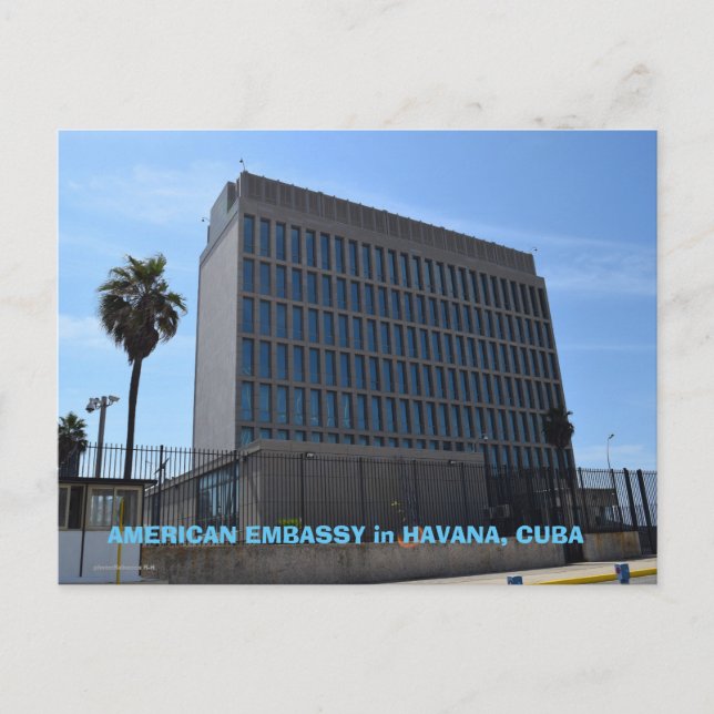 Postal Embajada de Estados Unidos en Cuba (Anverso)
