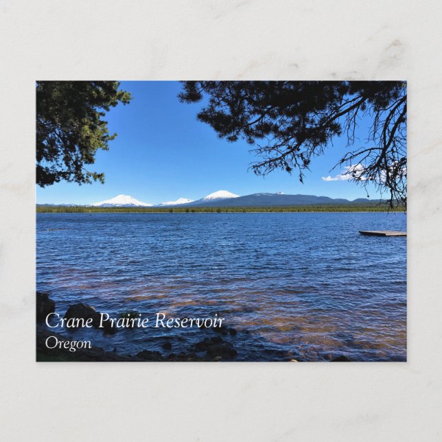 Postal Embalse Crane Prairie, OR (Anverso)