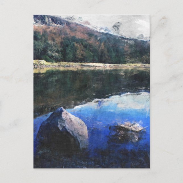 Postal Embalse de Dovestone (Anverso)