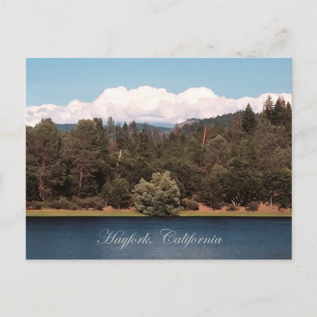 Postal Embalse de Ewing en primavera... (Anverso)