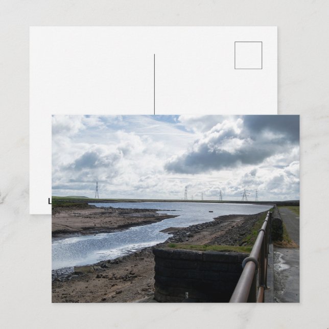 Postal Embalse de Hazzles Ligeros (Anverso / Reverso)