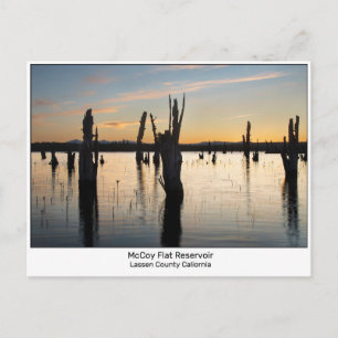 Postal Embalse McCoy Flat Condado de Lassen California