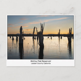 Postal Embalse McCoy Flat Condado de Lassen California